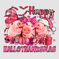 Happy Hallothanksmas Pigs Pink Premium Sweatshirt | Teevron