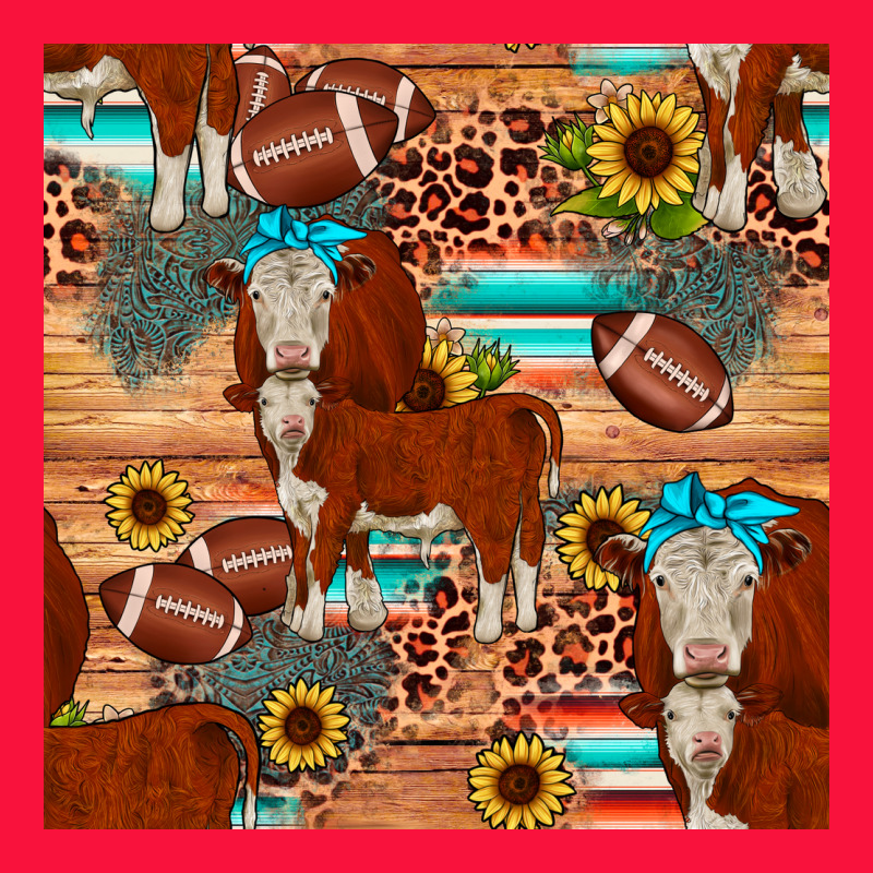 Football Hereford Sunflower Seamless Pattern Classic Tee by JahusDesignShop | Teevron