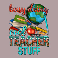 Busy Doing Cool Teacher Stuff Vintage Hoodie | Teevron