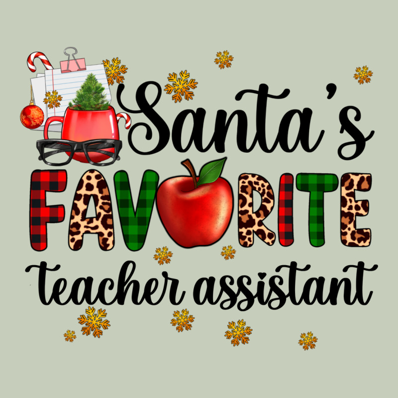 Santa's Favorite Teacher Assistant Ladies Tee by AdoDesignShop | Teevron