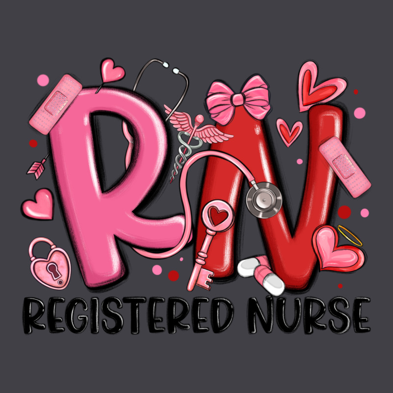 Rn Registered Nurse Valentines Day Heavyweight Hoodie by MaliasSmallBusiness | Teevron