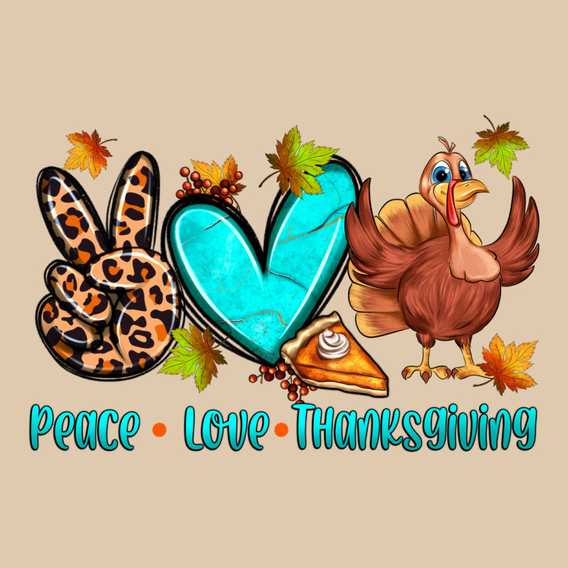 Peace Love Thanksgiving Heavyweight Sweatshirt by Zillion Design Studio | Teevron