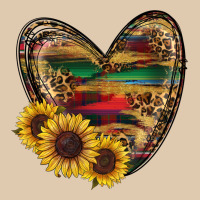 Western Sunflowers Heart Heavyweight Sweatshirt | Teevron