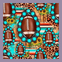 Football Leopard Turquoise Gemstone Sunflower Seamless Pattern Classic Tee | Teevron