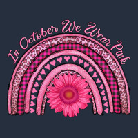In October We Wear Pink Rainbow Zipper Hoodie | Teevron