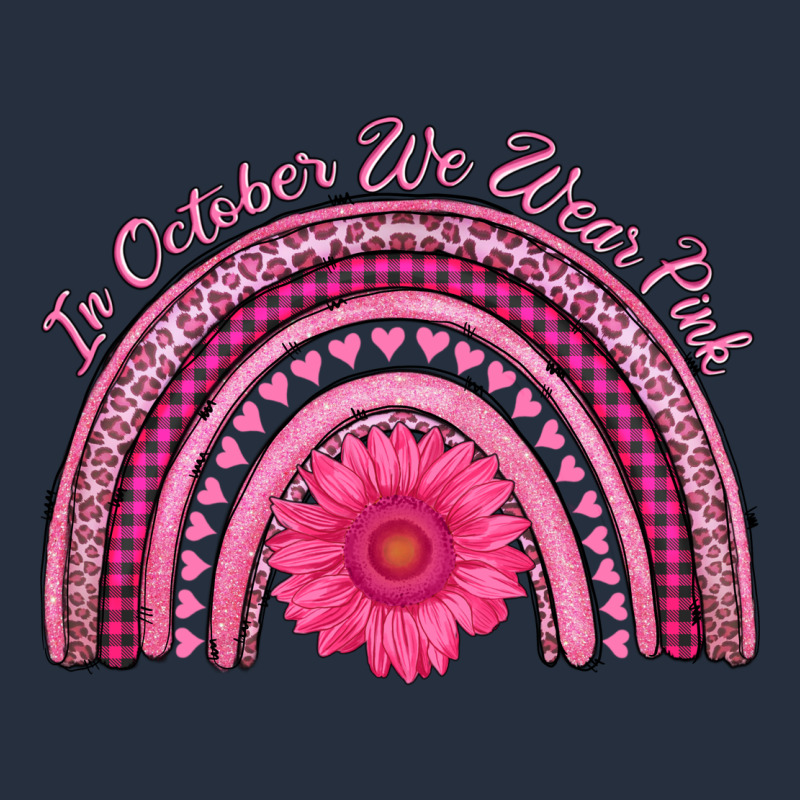 In October We Wear Pink Rainbow Zipper Hoodie by AdoDesignShop | Teevron