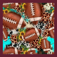 Football Leopard Turquoise Cowhide Sunflower Seamless Pattern Classic Tee | Teevron