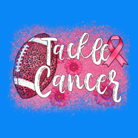 Tackle Cancer Football Leopard Zipper Hoodie | Teevron