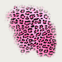 Pink Leopard Patch Zipper Hoodie | Teevron