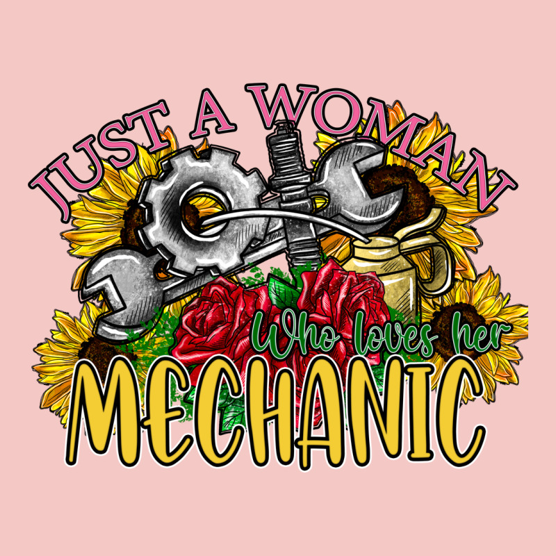Just A Woman Who Loves Her Mechanic Urban Heavy Tee by SublimationCraftShop | Teevron