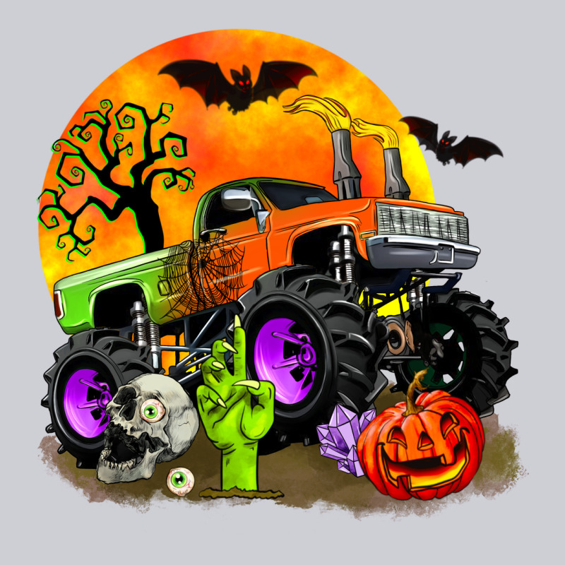 Halloween Monster Truck Heavyweight Sweatshirt by Zillion Design Studio | Teevron