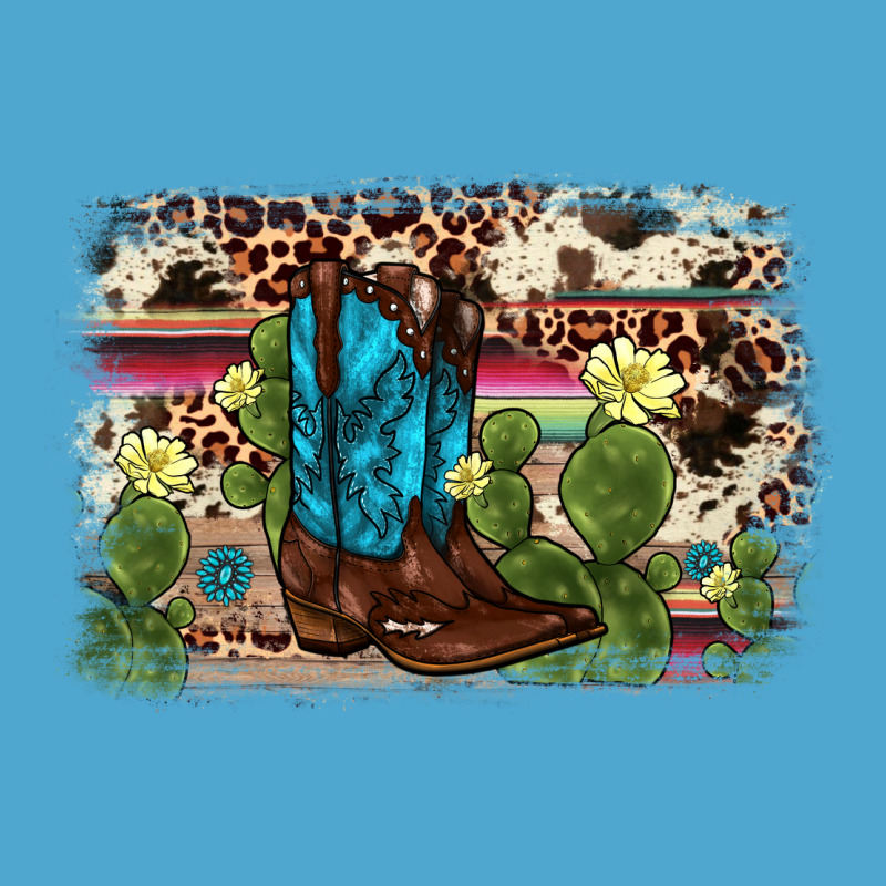 Cactus Boot Background Premium Hoodie by AdoDesignShop | Teevron