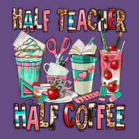 Half Teacher Half Coffee Vintage Hoodie | Teevron