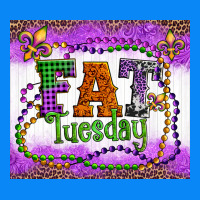Fat Tuesday Fleur De Lis And Mardi Gras Beads Zipper Hoodie | Teevron
