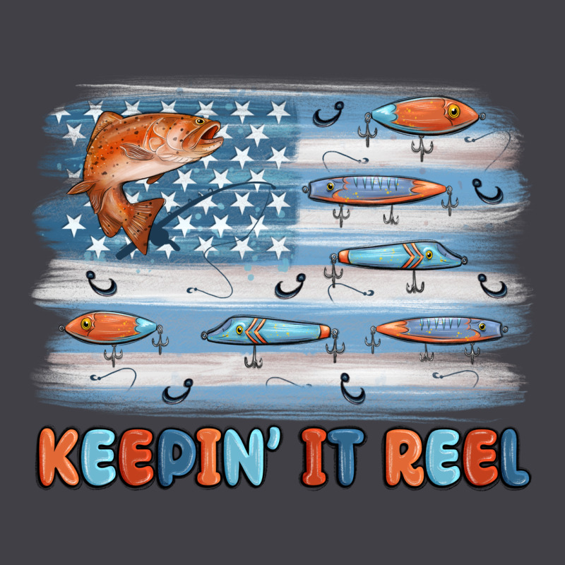 Fishing Lure Flag Keepin' It Reel Heavyweight Hoodie by MaliasSmallBusiness | Teevron