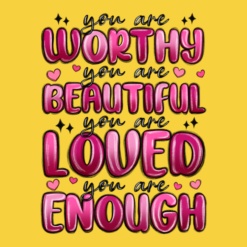 You Are Worthy You Are Beautiful Premium Sweatshirt by MaliasSmallBusiness | Teevron