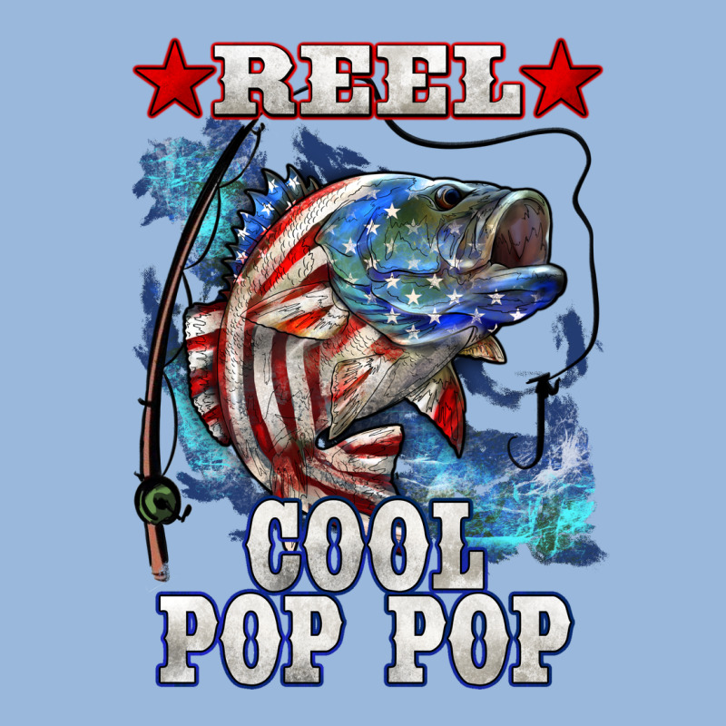 Reel Cool Pop Pop American Flag Bass Premium Hoodie by LillyAllenDesigns | Teevron