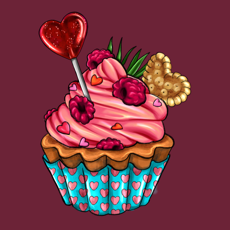 Valentines Day Cupcake Long Sleeve Tee by AdoDesignShop | Teevron