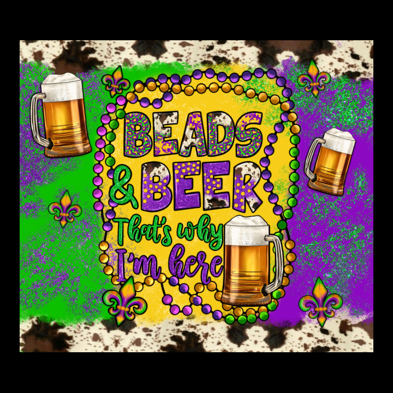 Beads & Beer That's Why I'm Here Zipper Hoodie by Artiststas | Teevron