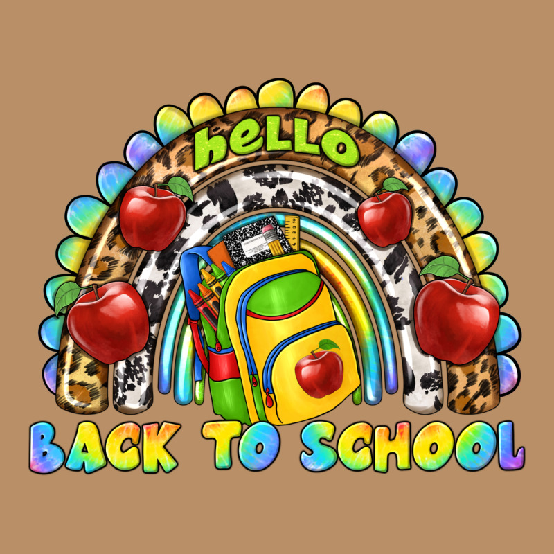 Hello Back To School Rainbow Vintage Hoodie by texasbilliewilder | Teevron