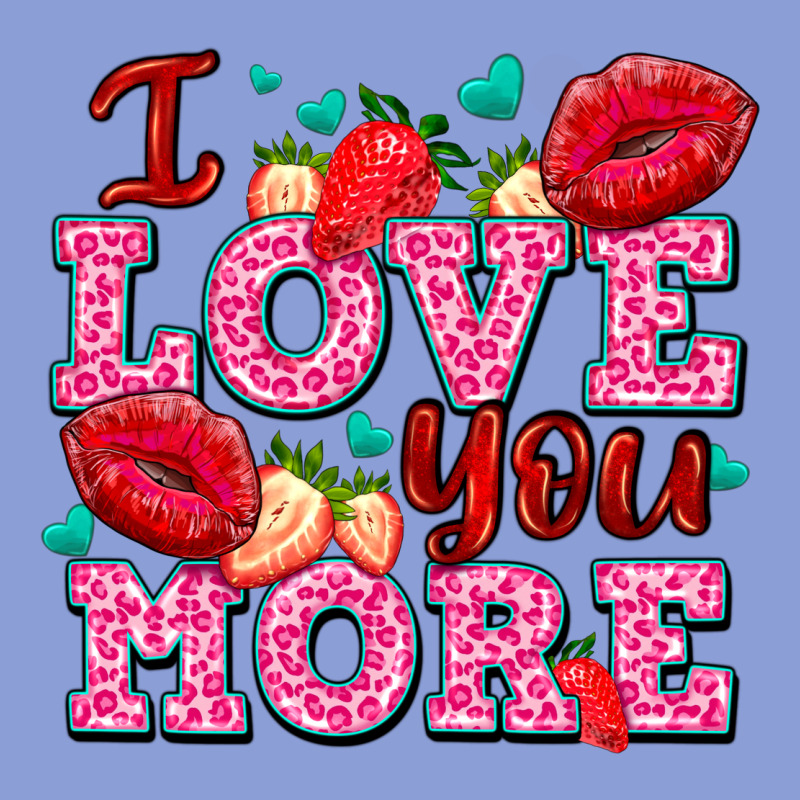 I Love You More With Lips And Strawberry Long Sleeve Tee by AdoDesignShop | Teevron