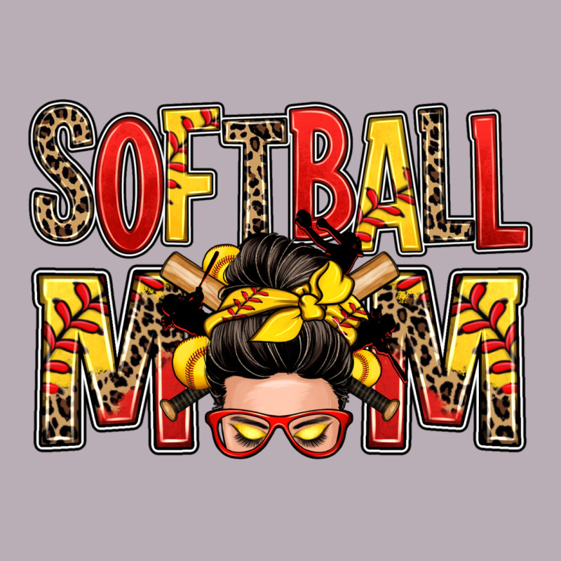 Softball Mom Messy Bun Vintage Tee by Zillion Design Studio | Teevron