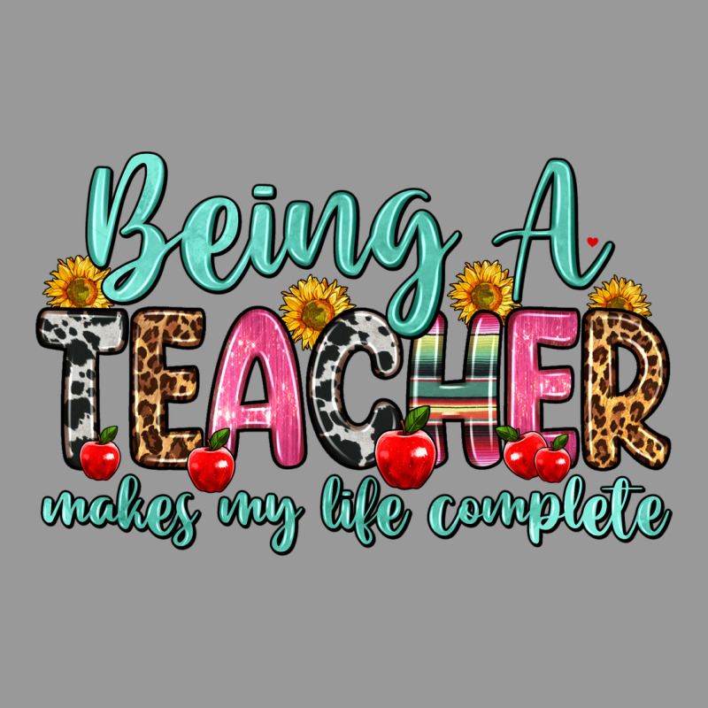 Being A Teacher Makes My Life Complete Vintage Hoodie by Zillion Design Studio | Teevron