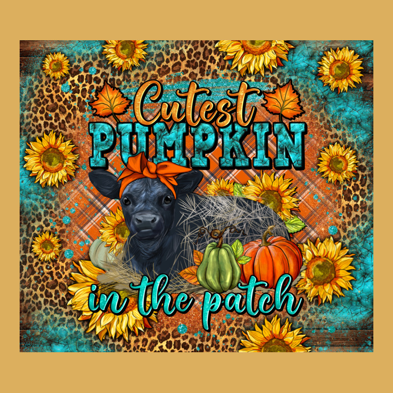 Fall Cutest Pumpkin In The Patch Cute Cow Tumbler Premium Hoodie by LillyAllenDesigns | Teevron