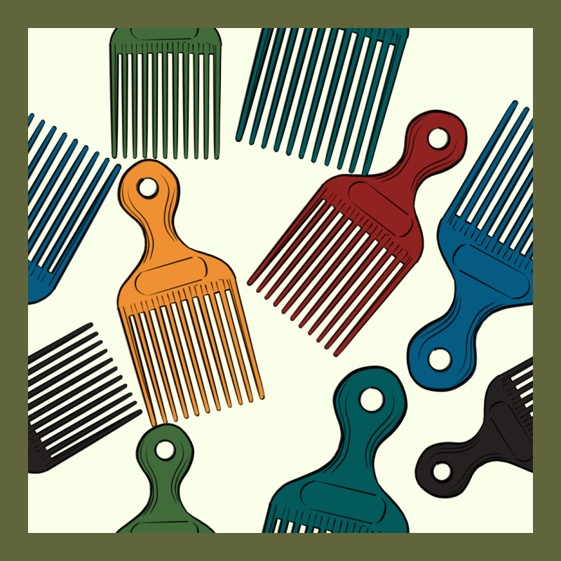 Afro Combs Seamless Patterns Classic Tee by BundleAndBundleShop | Teevron