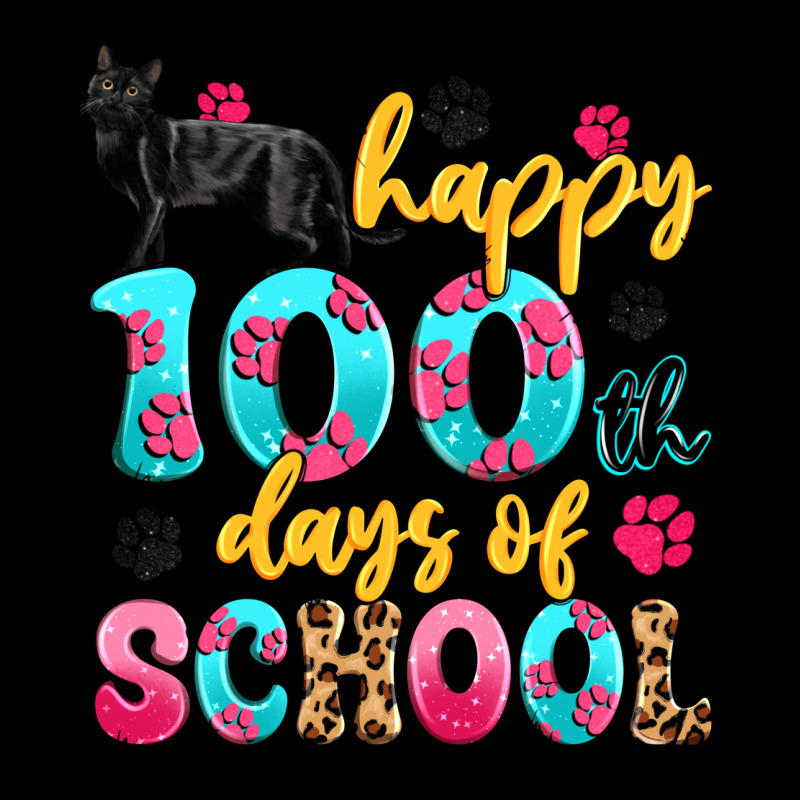 Happy 100th Days Of School Cat Long Sleeve Tee by Artiststas | Teevron