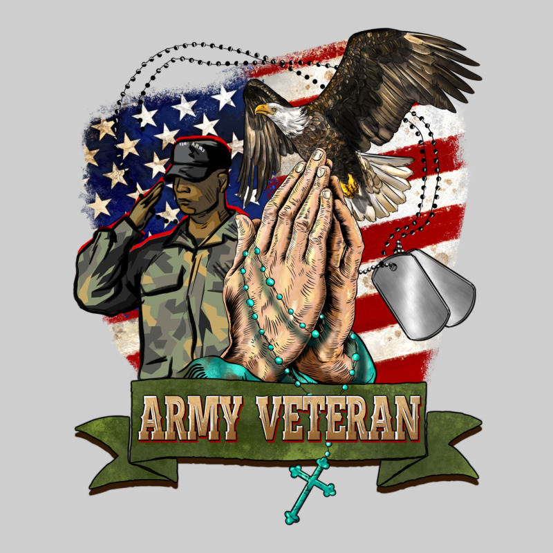 Army Veteran  Pray Premium Tee by BarkalooDesign | Teevron