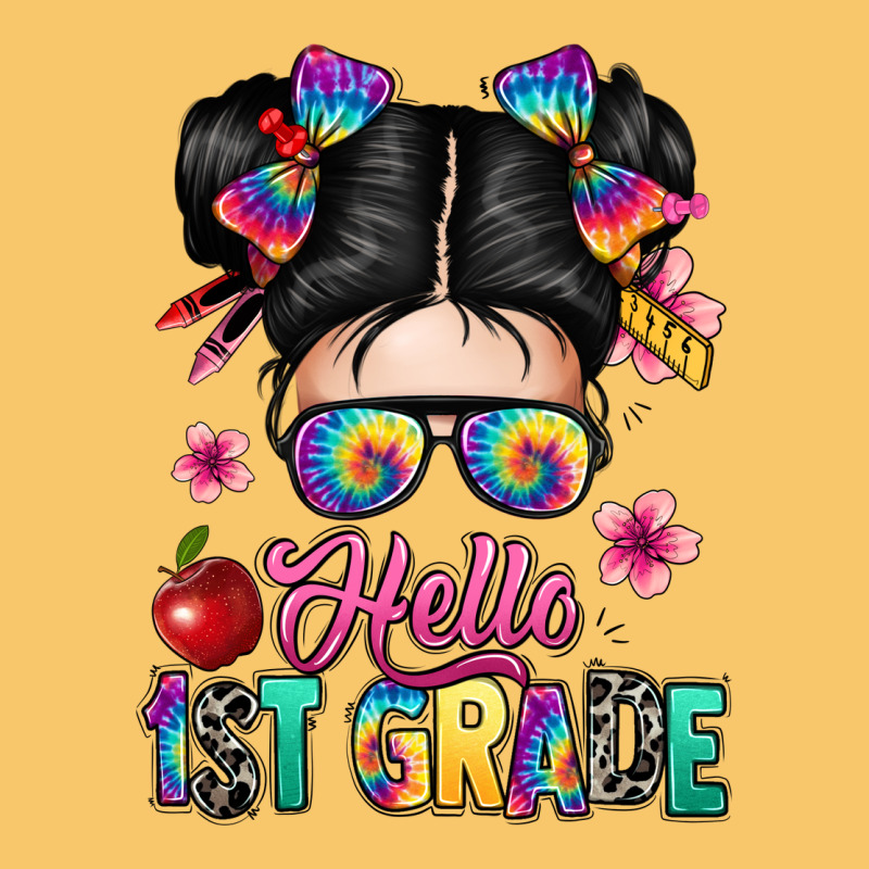 Hello First Grade Vintage Hoodie by texasbilliewilder | Teevron