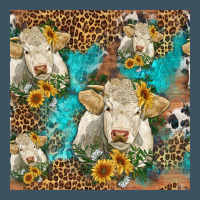 Sunflowers Charolais Cow Seamless Pattern Urban Heavy Tee | Teevron