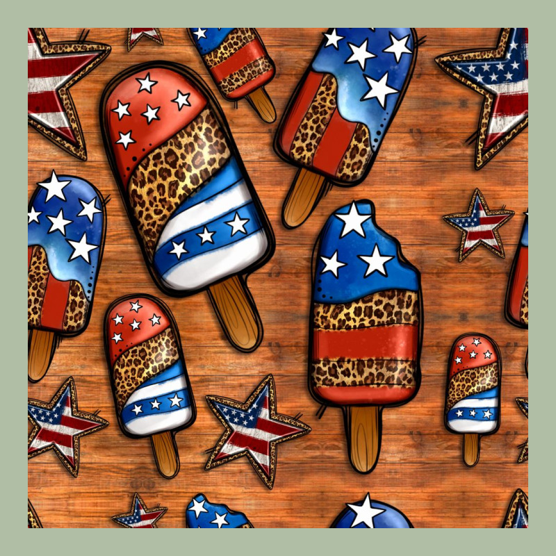Patriotic Popsicles Seamless Pattern Urban Heavy Tee by HRA Design Shop | Teevron