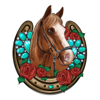 western horseshoe horse roses gemstone | Teevron