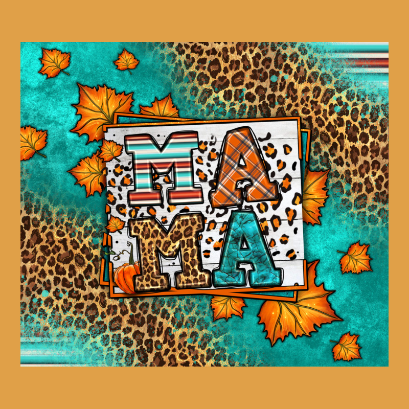 Fall Autumn Leopard Serape Mama Premium Hoodie by LillyAllenDesigns | Teevron
