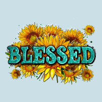 Glitter Blessed With Sunflowers Ladies Tee | Teevron