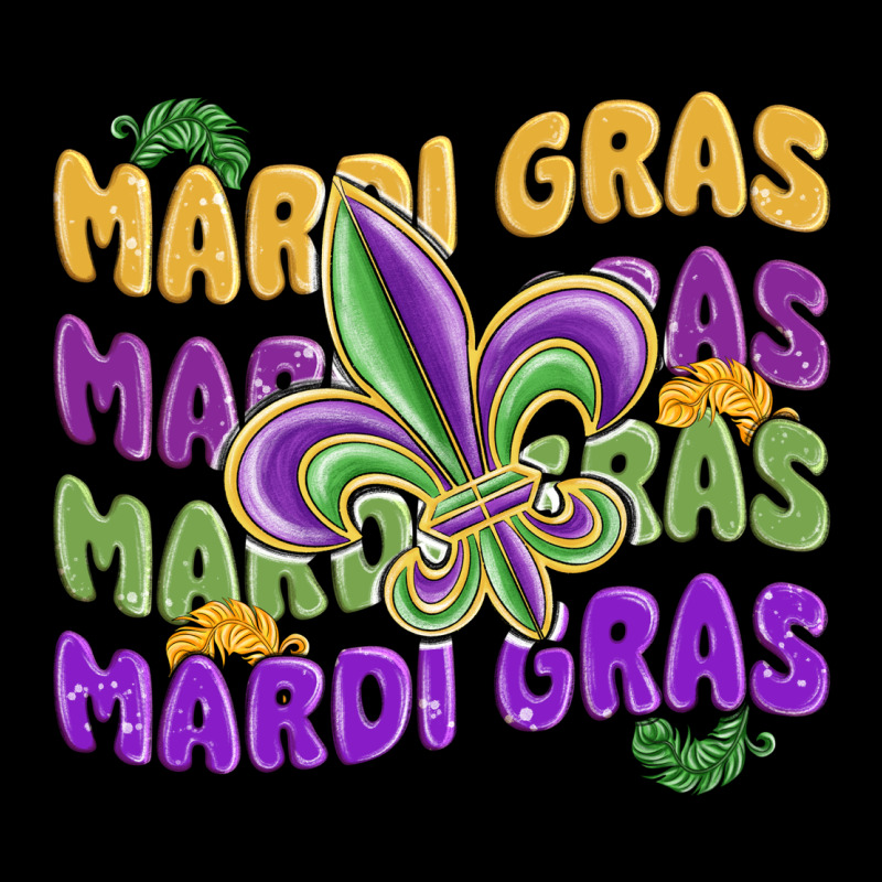 Mardi Gras With Fleur De Lis Premium Sweatshirt by MaliasSmallBusiness | Teevron