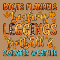 Boots Flannels Bonfires Leggins Football Vintage Hoodie | Teevron