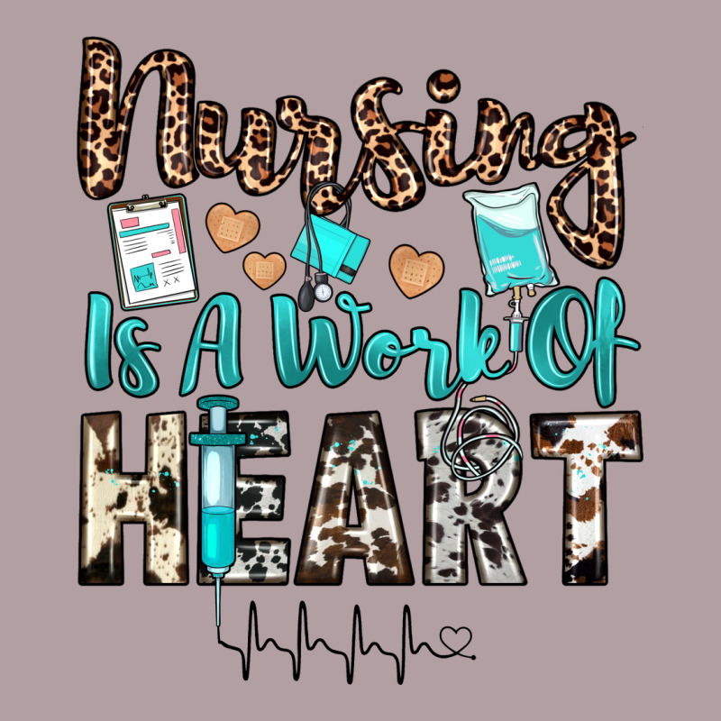 Nursing Is A Work Of Heart Vintage Hoodie by JahusDesignShop | Teevron