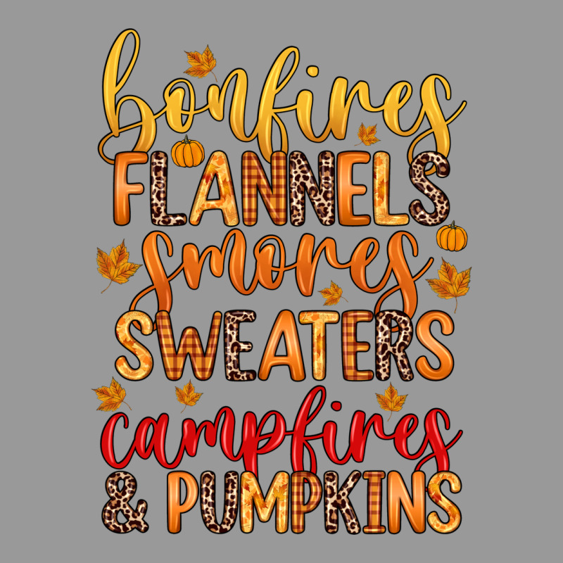 Bonfires Flannels S'mores Campfires And Pumpkins Vintage Hoodie by Zillion Design Studio | Teevron