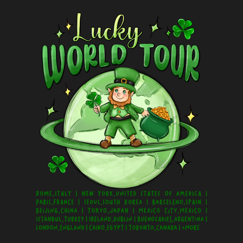 Lucky World Tour St. Patrick's Day Heavyweight Hoodie by MaliasSmallBusiness | Teevron