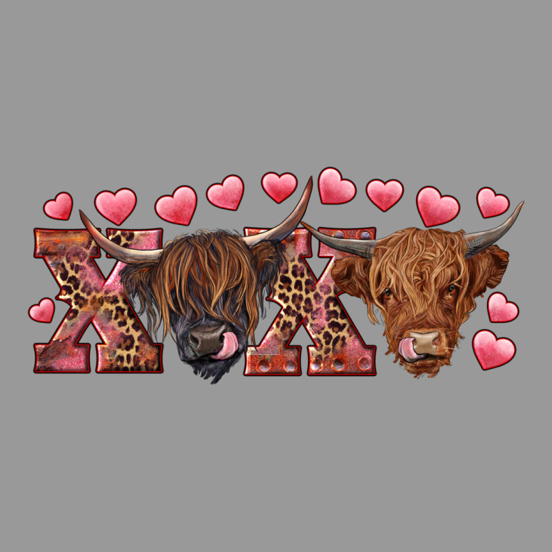 Xoxo Highland Cows Vintage Hoodie by RanaPortraitStore | Teevron