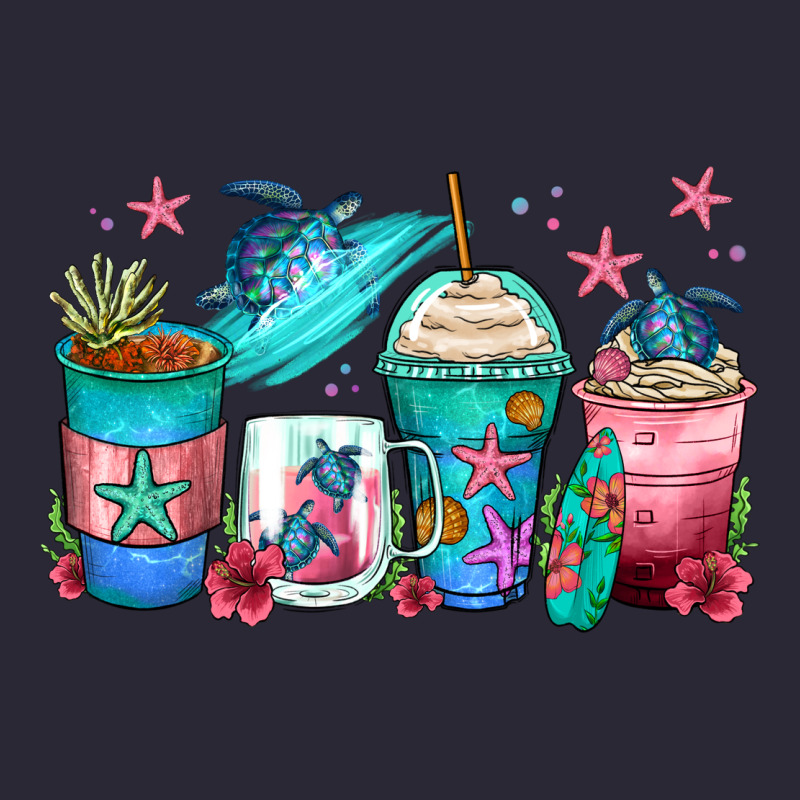 Turtle Coffee Cups Vintage Tee by Zillion Design Studio | Teevron