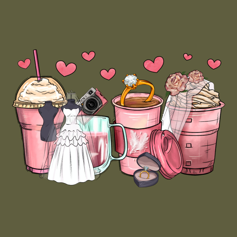 Wedding Bride Coffee Cups Vintage Tee by Zillion Design Studio | Teevron
