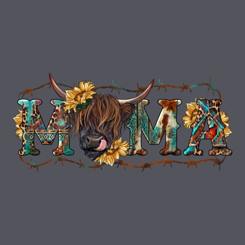 Western Mama With Highland Cow Vintage Hoodie by RanaPortraitStore | Teevron