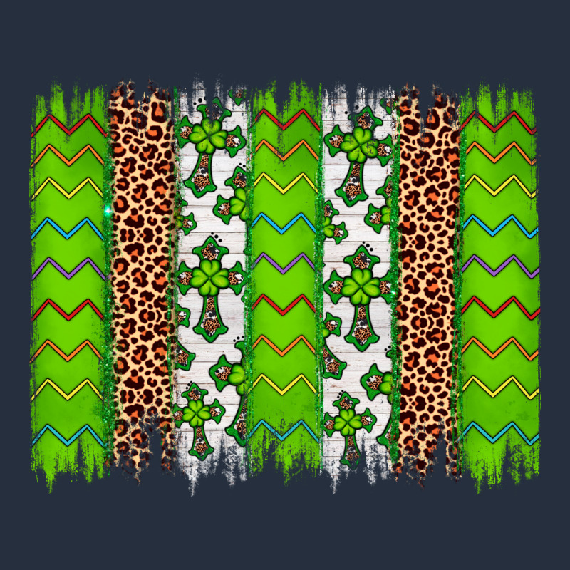 Western St. Patrick's Shamrock Cross Leopard Brushstroke Zipper Hoodie by Artiststas | Teevron