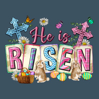 He Is Risen Easter With Flowers Urban Heavy Tee | Teevron