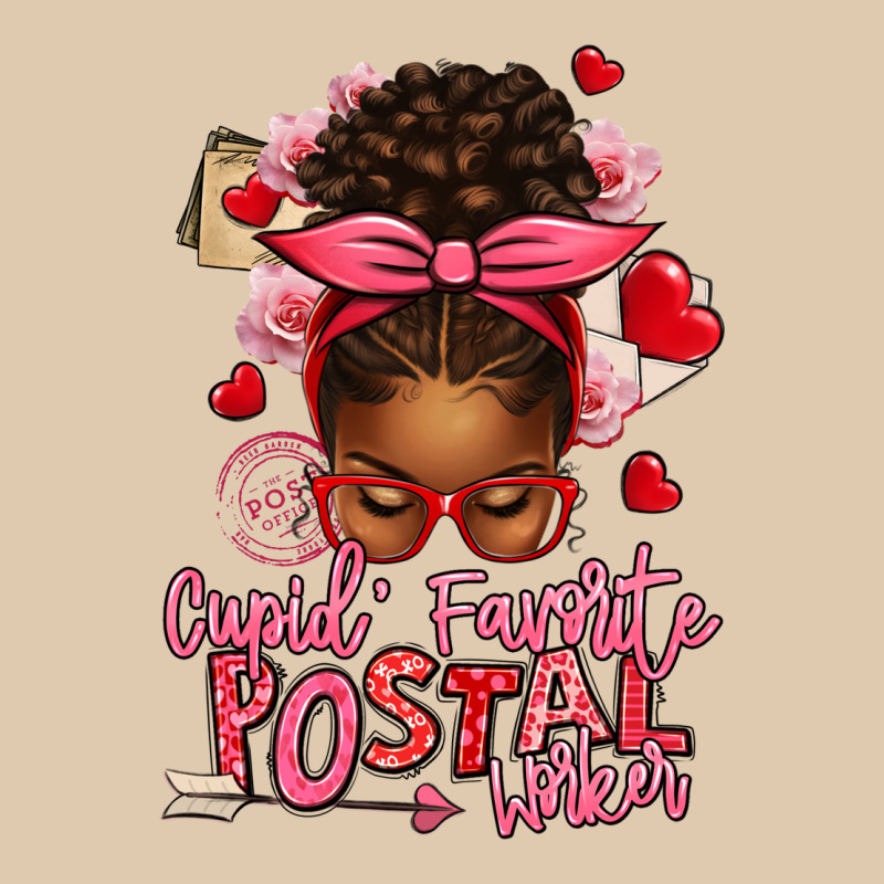 Cupid's Favorite Postal Worker Afro Messy Bun Heavyweight Sweatshirt by texasbilliewilder | Teevron