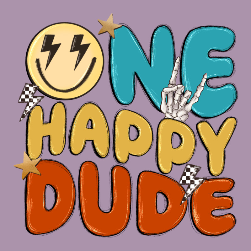 One Happy Dude Heavyweight Hoodie by MaliasSmallBusiness | Teevron